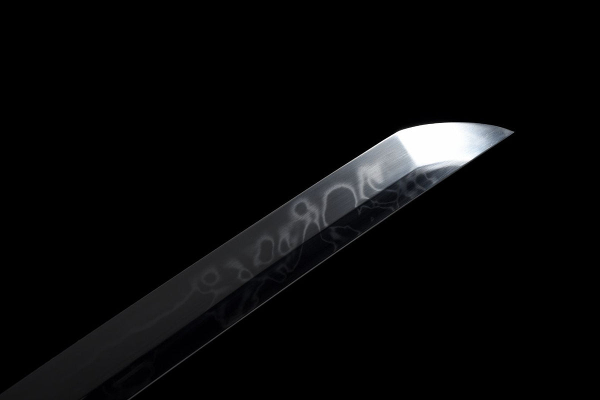 Kujaku 孔雀 Katana – T10 Steel, Clove Hamon, Peacock Saya – view 14