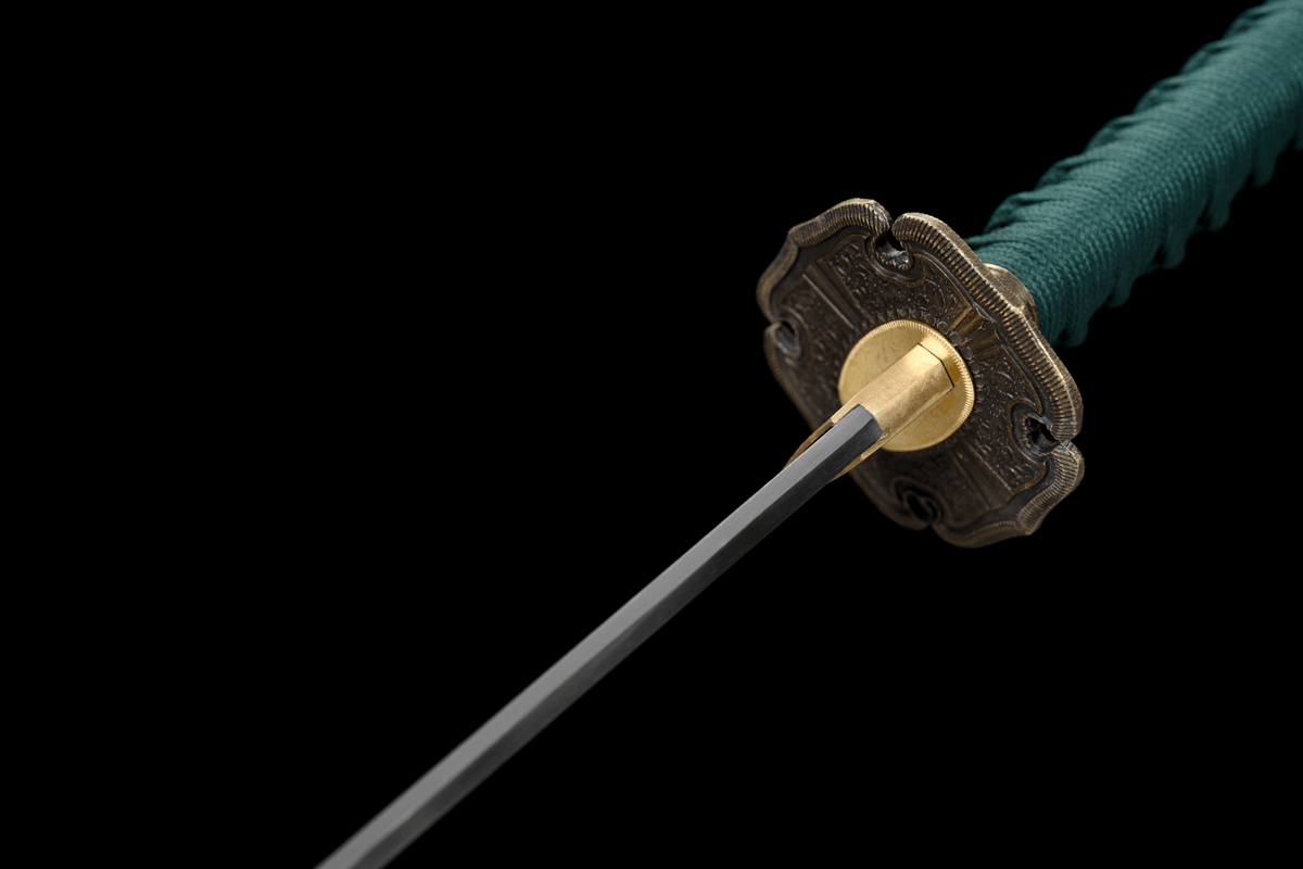 Toyotomi 豊臣氏 Katana – T10 Steel, Hamon & Bo-hi, Clan Motif Saya – view 10