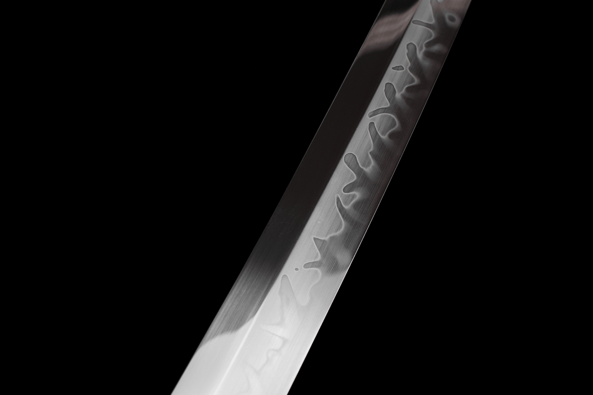 Emerarudo エメラルド Katana, T10 Steel, Claw Hamon – view 14