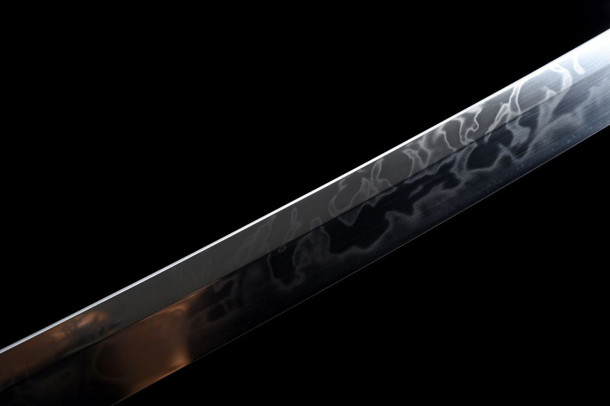 Kujaku 孔雀 Katana – T10 Steel, Clove Hamon, Peacock Saya – view 12