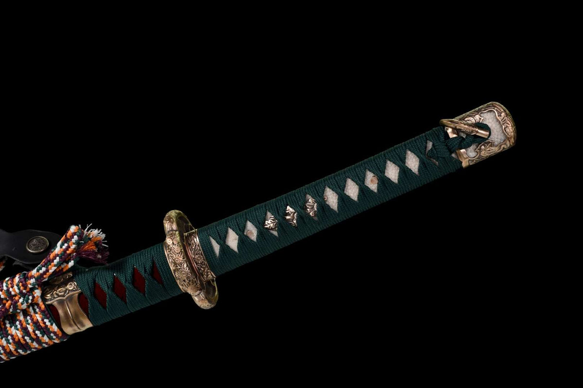 Genki Katana 元気 – T10 Steel, Premium Copper, Tachi Mounting – view 16