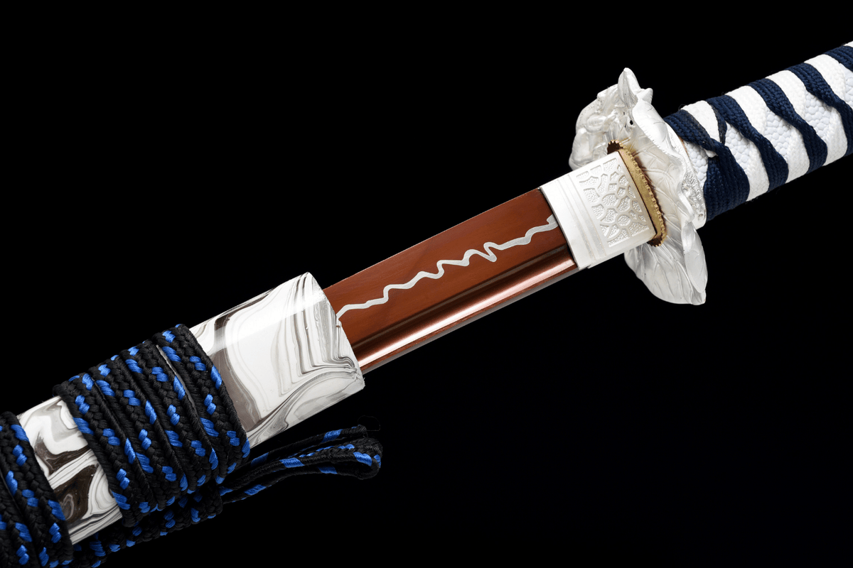 Dairiseki 大理石 Katana, Red Manganese Steel – view 8