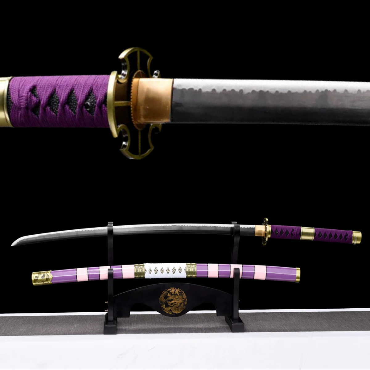 Nidai Kitetsu Katana, One Piece-Inspired Replica (1060 Steel) – view 1