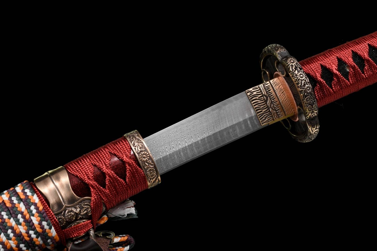 Hideyoshi 秀吉 Katana – Damascus Steel, Toyotomi Saya – view 16