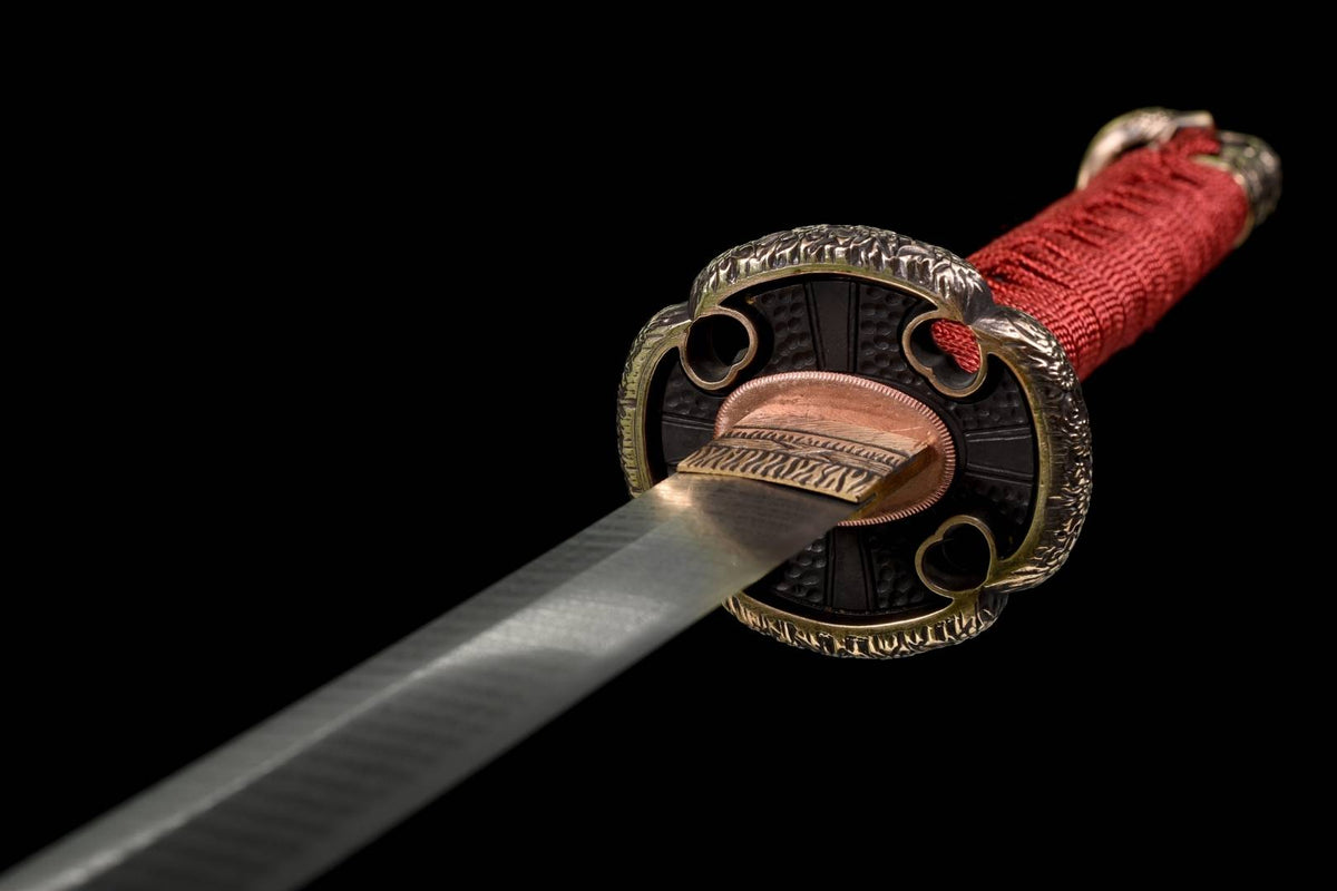 Hideyoshi 秀吉 Katana – Damascus Steel, Toyotomi Saya – view 17