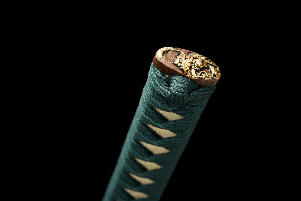 Ozayaka 鮮やか Katana – Damascus Steel, Dragon Saya – view 17