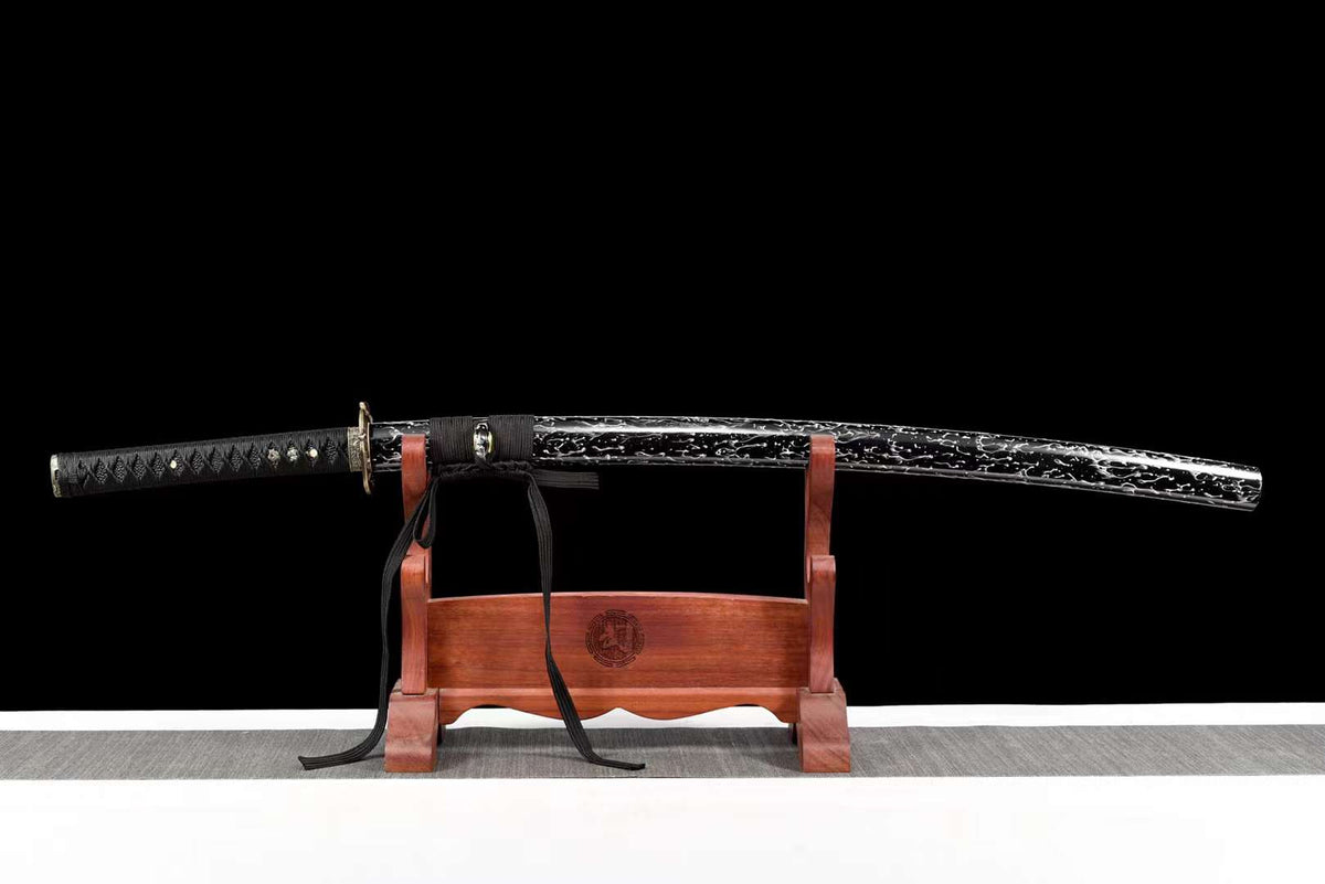 Saru サル Katana, Spring Steel with Bo-hi – view 1