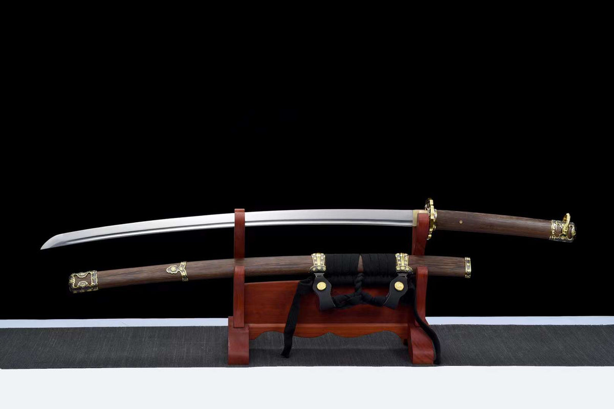 Katana Kouji 王子 – Manganese Steel with Bo-hi – view 1