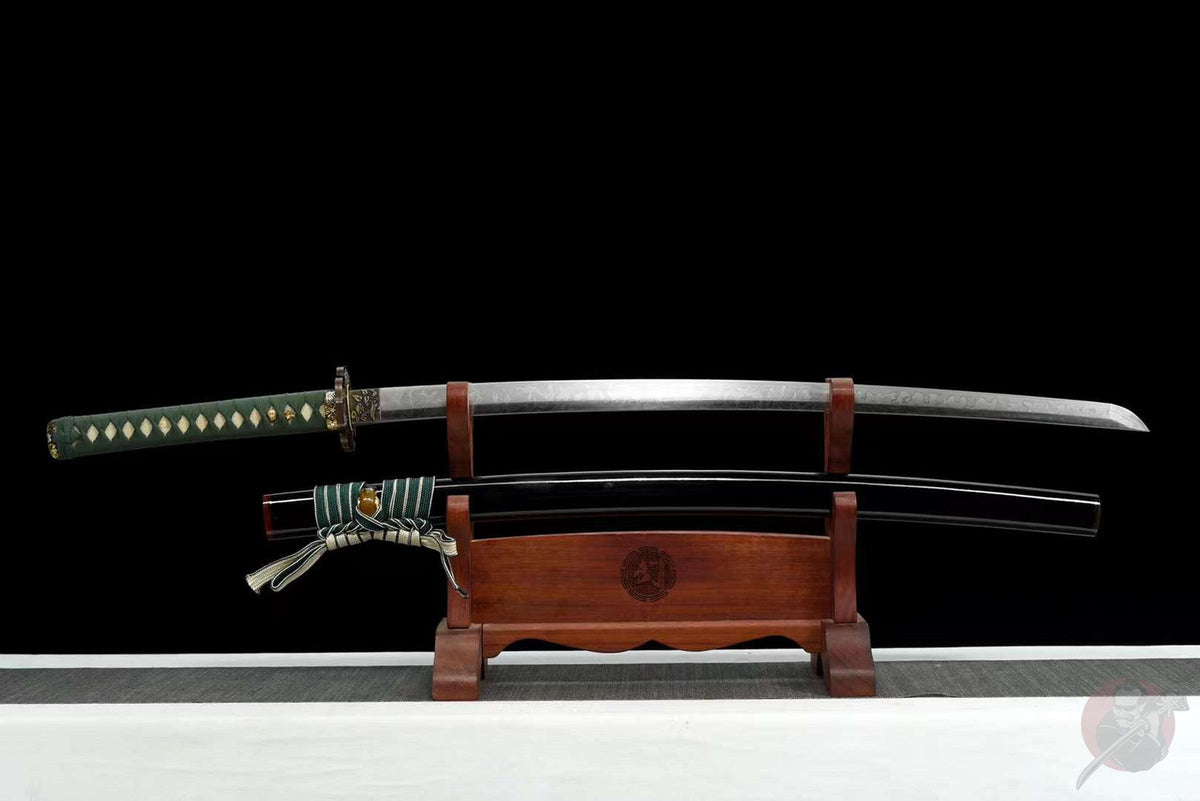 Fukkatsu 復活 Katana – T10 Steel, Floral Copper Tsuba – view 2