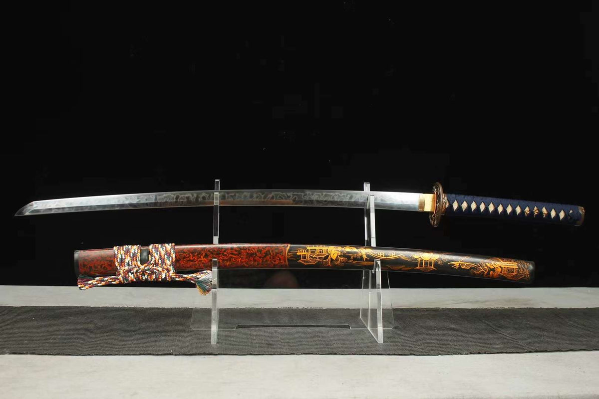 Edo 江戸 Katana – T10 Steel, Hitatsura Hamon – view 1