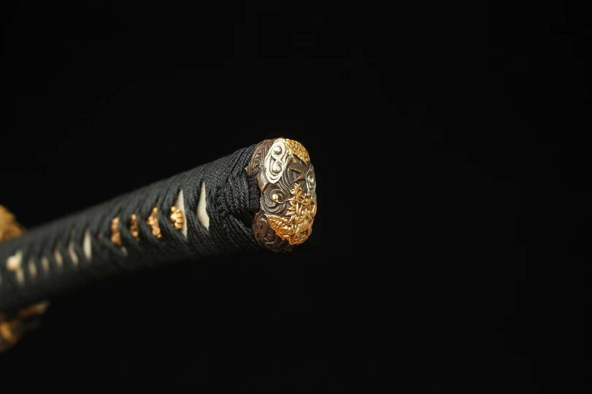 Ryuza 竜座 Katana – T10 Steel, Sanbon Sugi, Dragon Saya – view 8