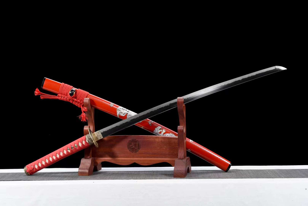 Sabana Katana サバンナ – T10 Steel, Wave Hamon, Tiger Saya – view 3