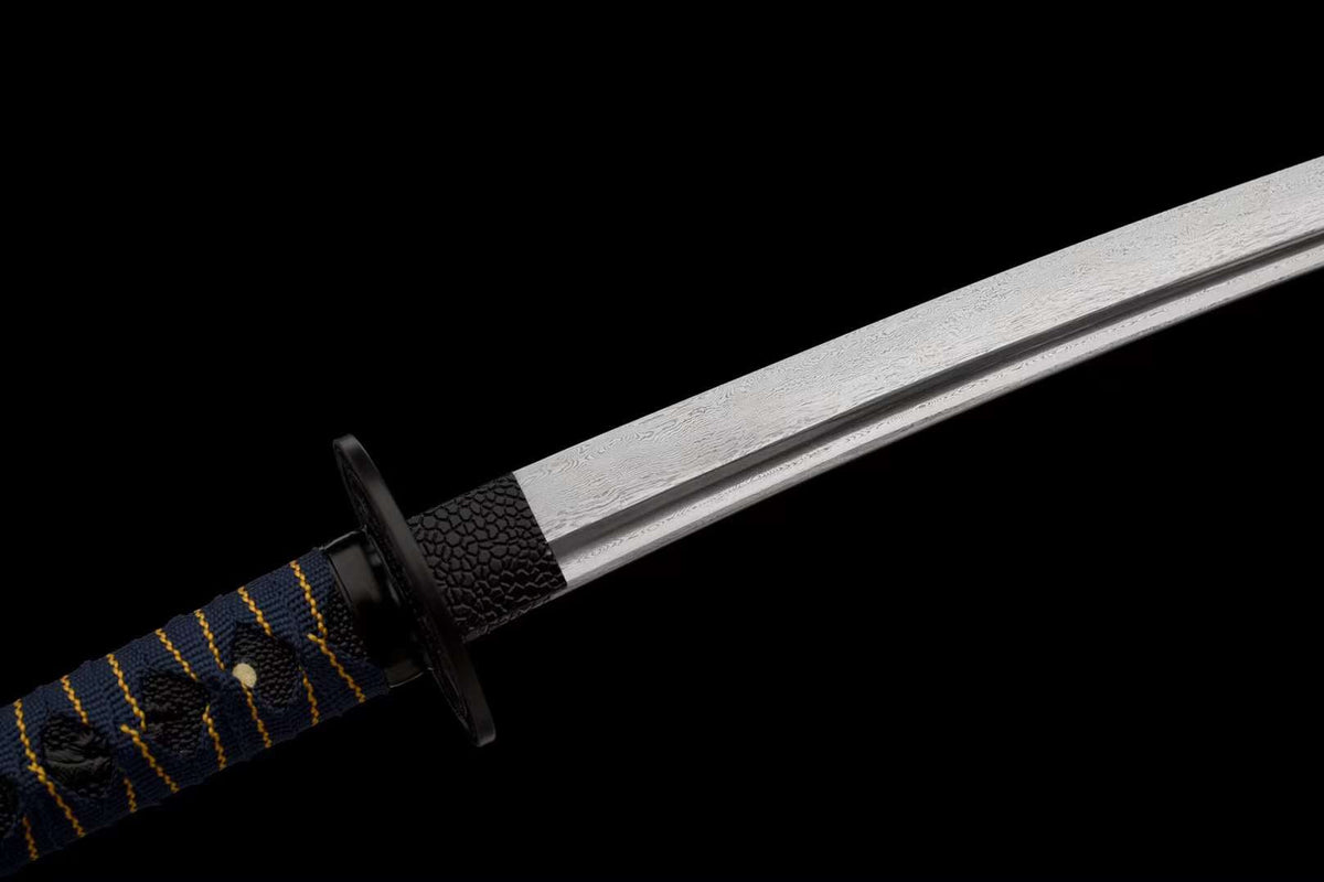 Katana Musashi 武蔵 – Damascus Steel with Bo-hi – view 4