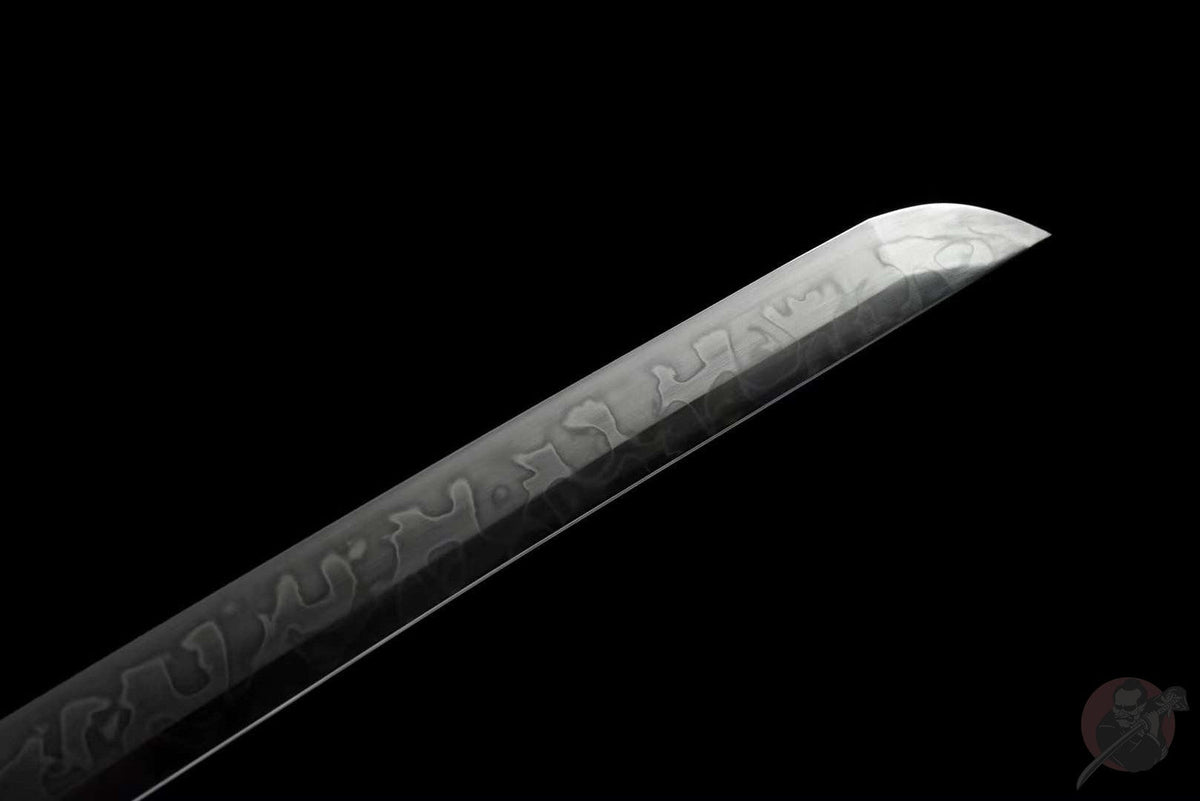 Fukkatsu 復活 Katana – T10 Steel, Floral Copper Tsuba – view 5