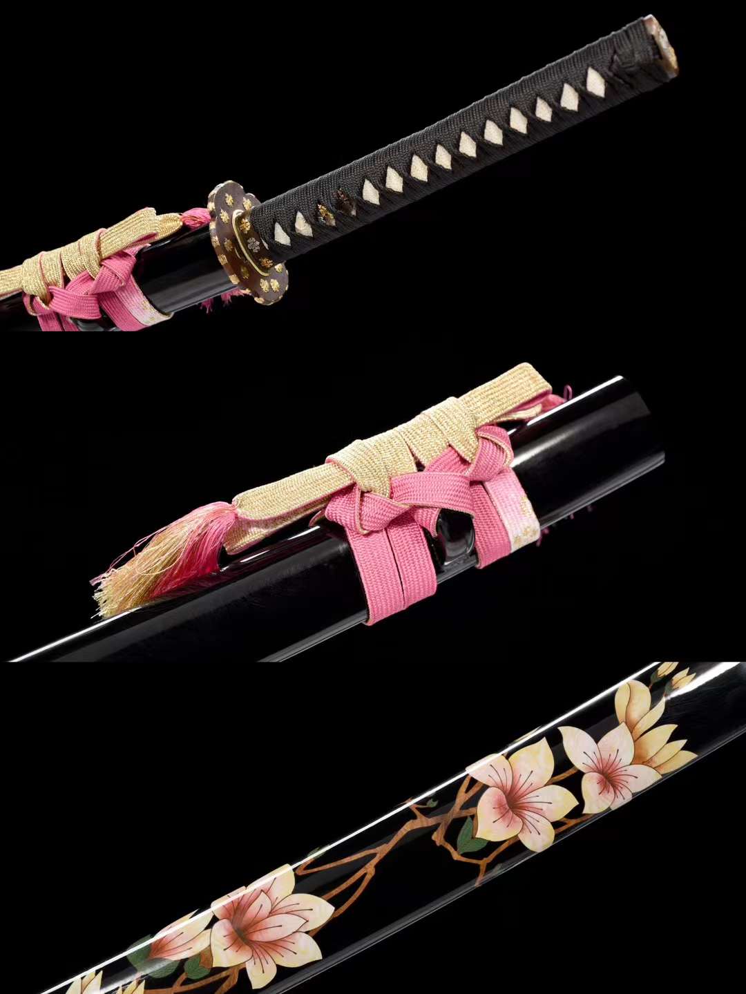 Kyokujitsu 旭日 Katana, San-mai T10 Damascus – view 9