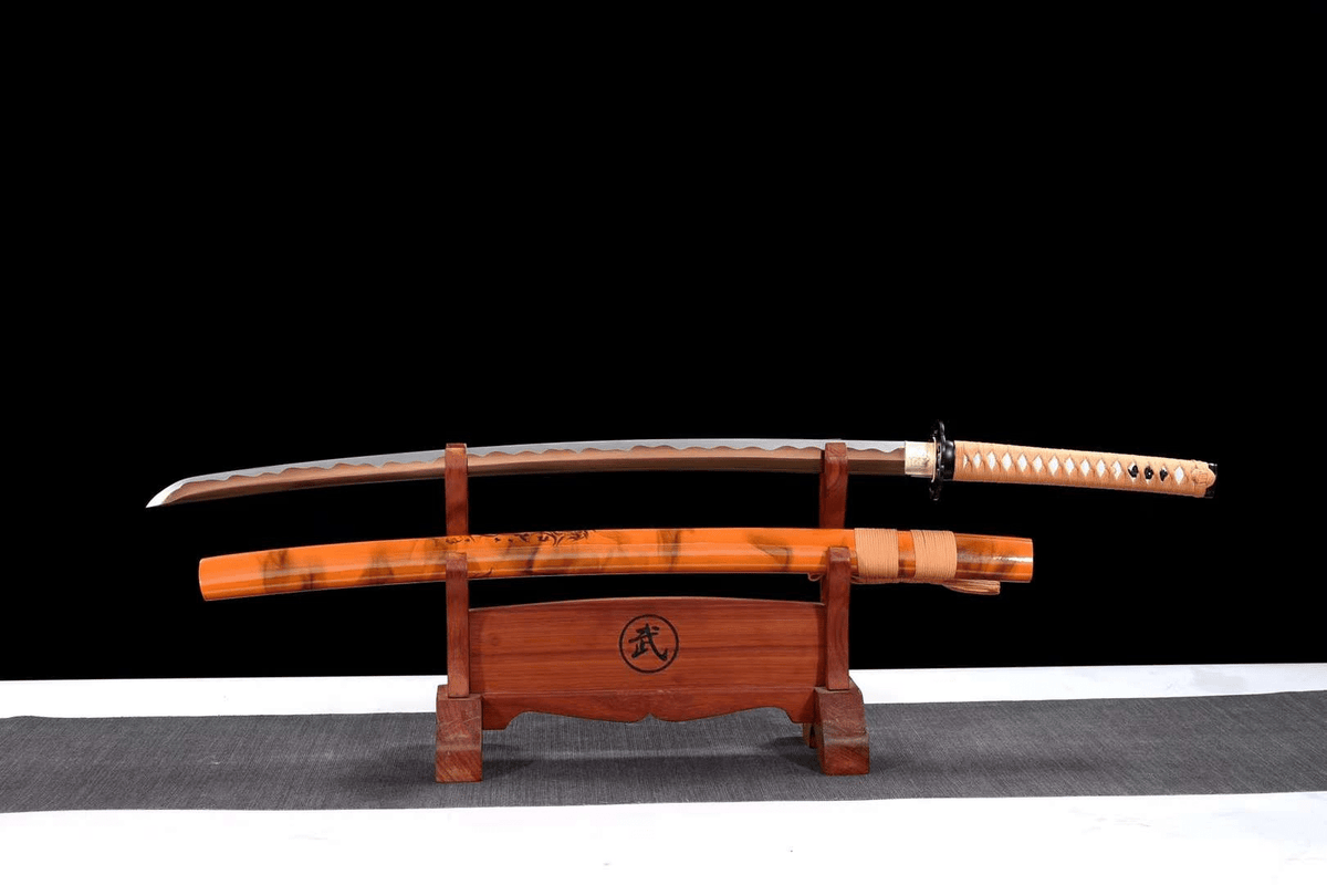 Sabaku 砂漠 Katana – Brown Manganese Steel Blade – view 1