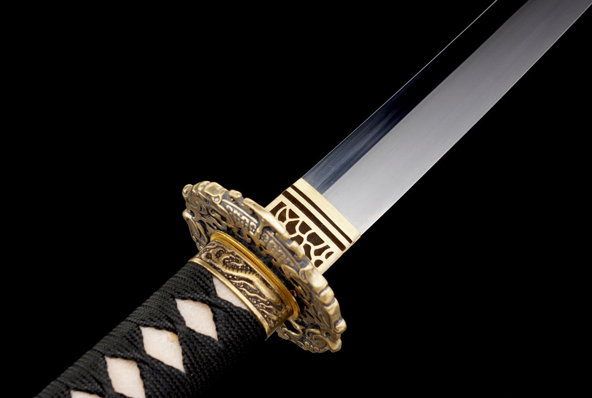 Akaryū 赤龍 Katana – T10 Steel, Red Dragon Saya, Full Tang – view 12