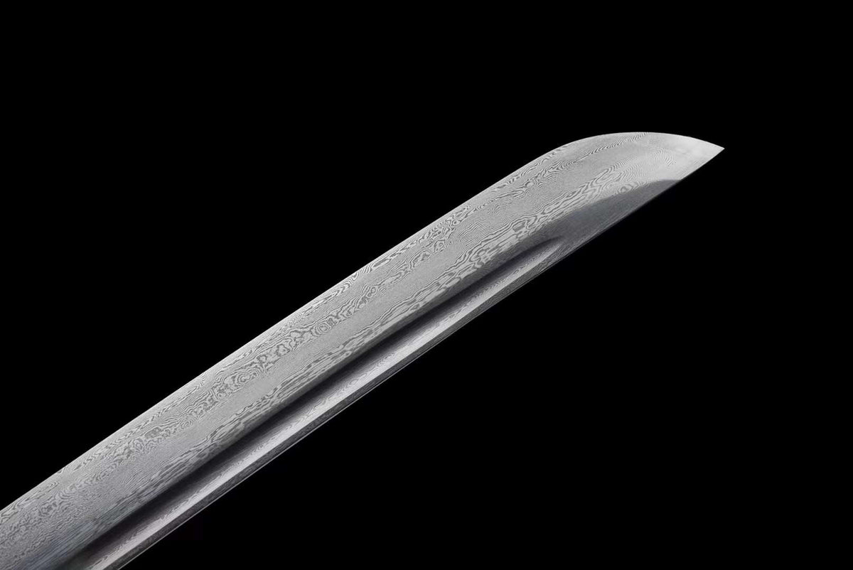Oni 鬼 Katana, Damascus Steel – view 5
