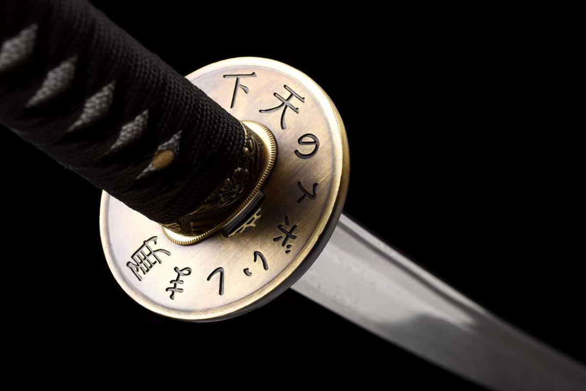 Katana Ten 天 – Damascus Steel with Bo-hi – view 6