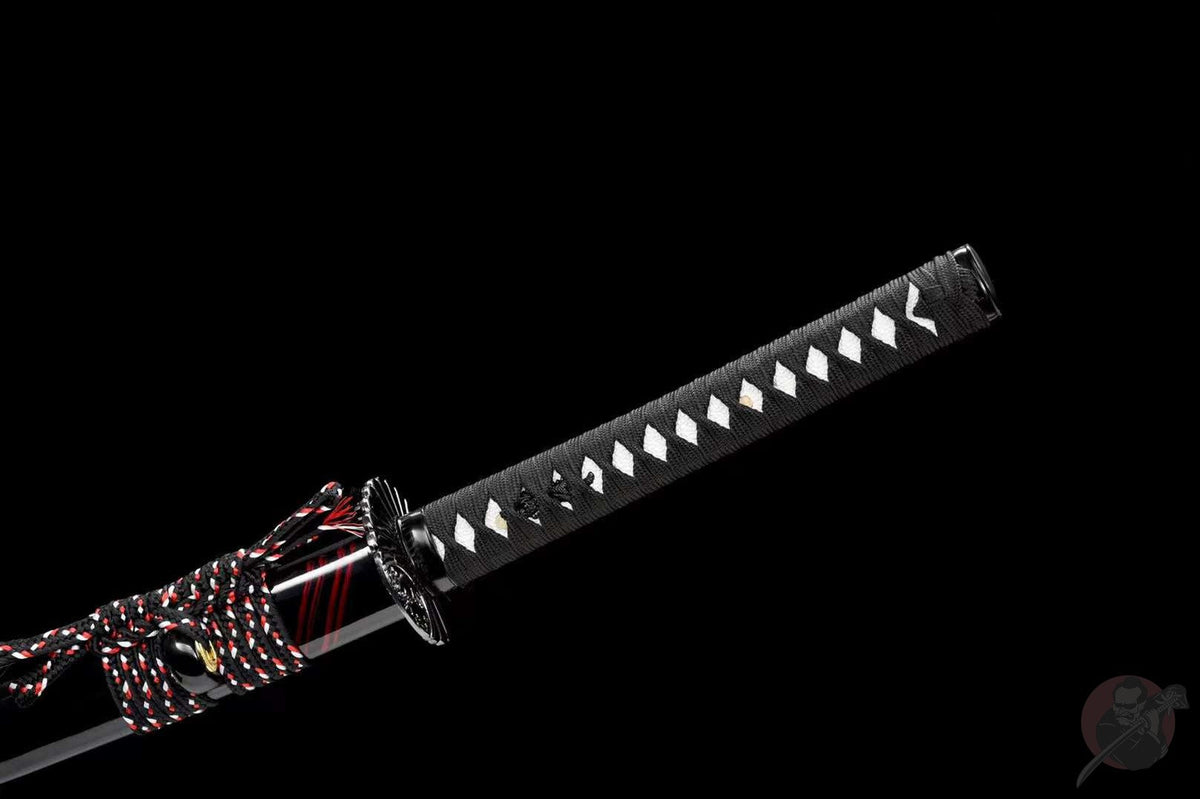 Oni 鬼 Katana, Damascus Steel – view 10