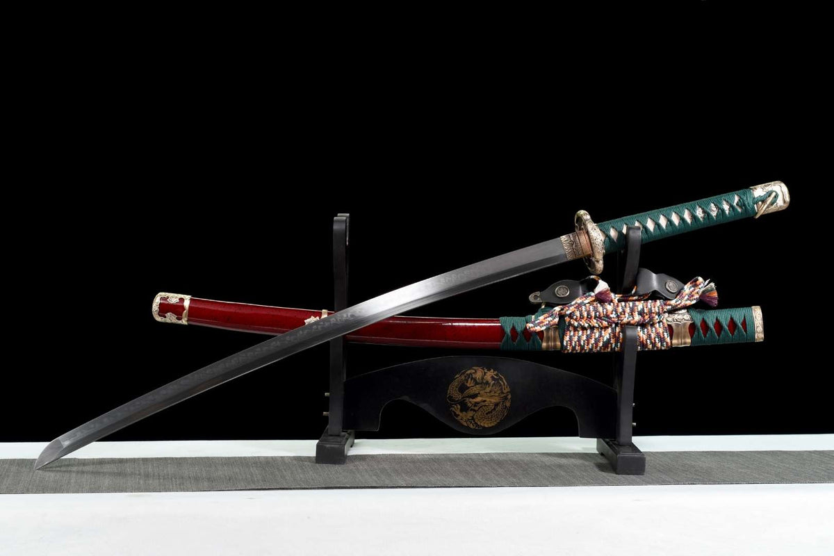 Genki 元気 Katana, T10 Steel, Tachi-Style Mount – view 3