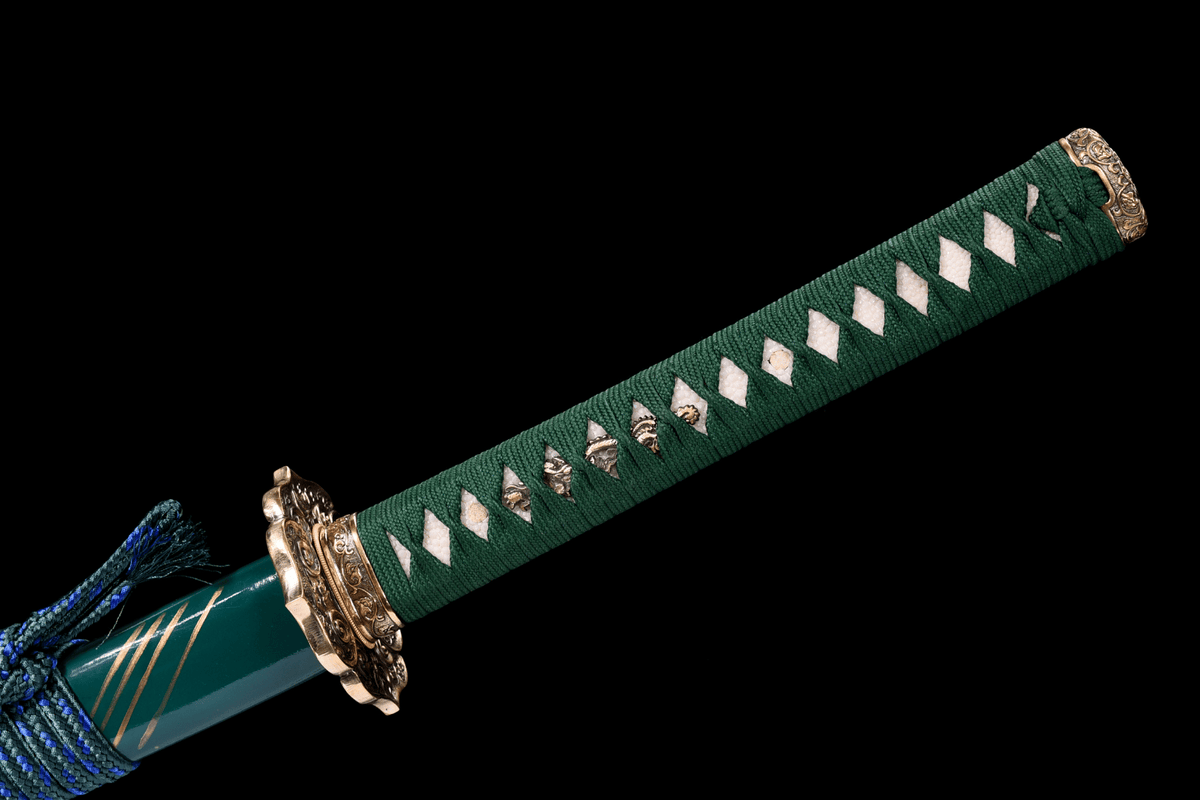 Emerarudo エメラルド Katana, T10 Steel, Claw Hamon – view 8