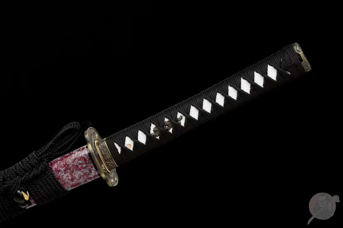 Shokubutsu 植物 Katana – Damascus Steel, Ebony Saya – view 10