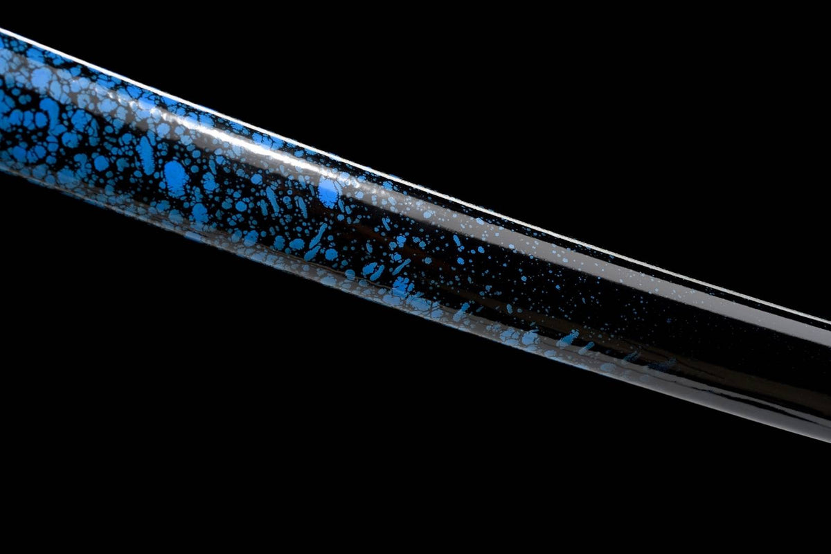 Chie 知恵 Katana – Blue Blade, Manganese Steel, Blue Saya – view 10