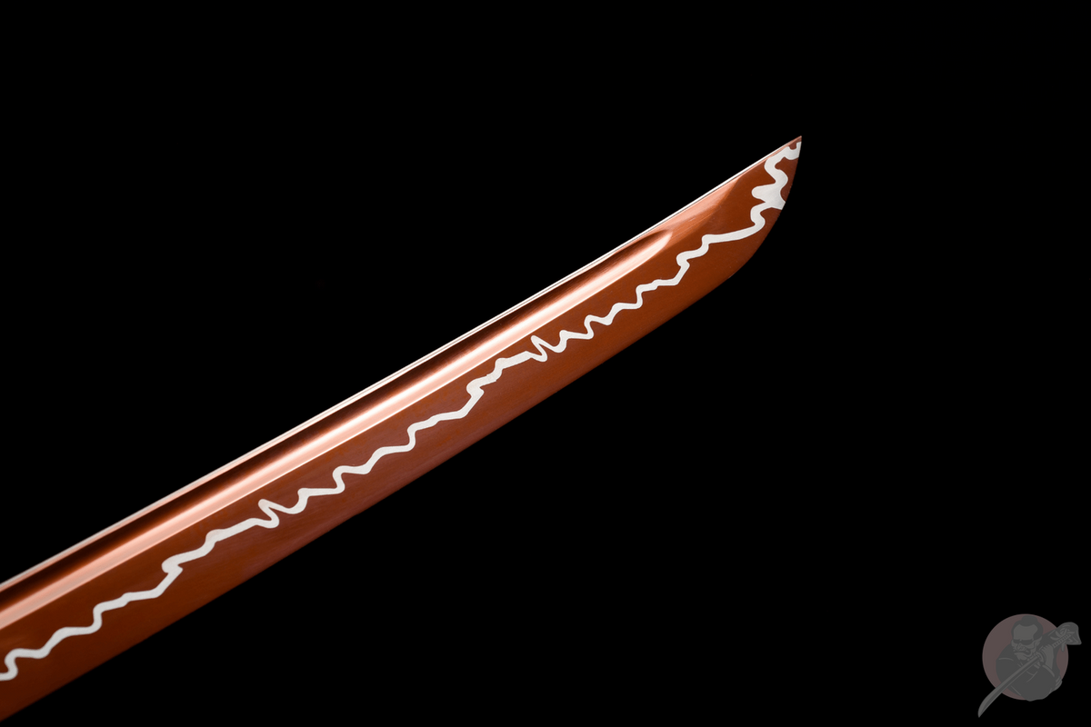 Dairiseki 大理石 Katana, Red Manganese Steel – view 17
