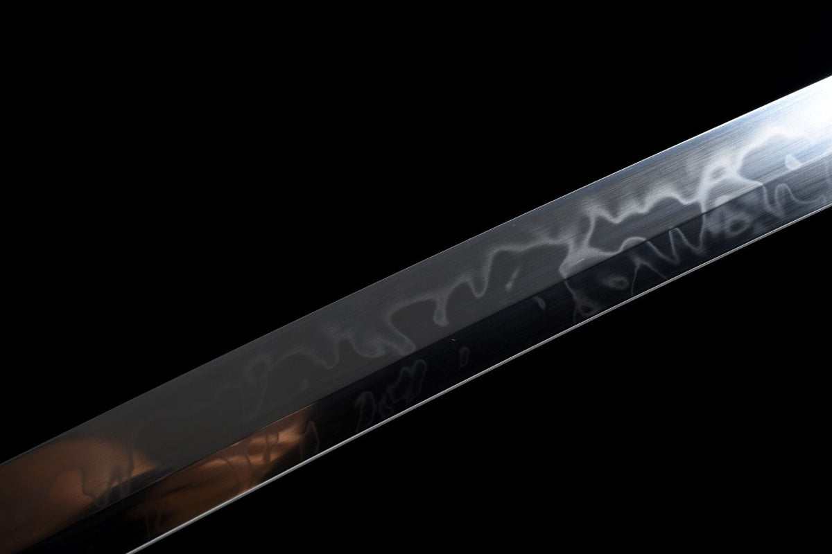 Kujaku 孔雀 Katana – T10 Steel, Clove Hamon, Peacock Saya – view 13