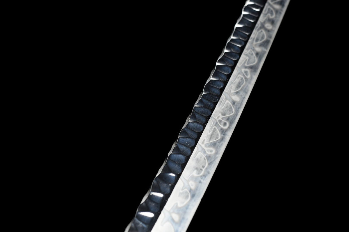 Katana Umi 海 – T10 Steel, Blue Dragon Saya – view 9