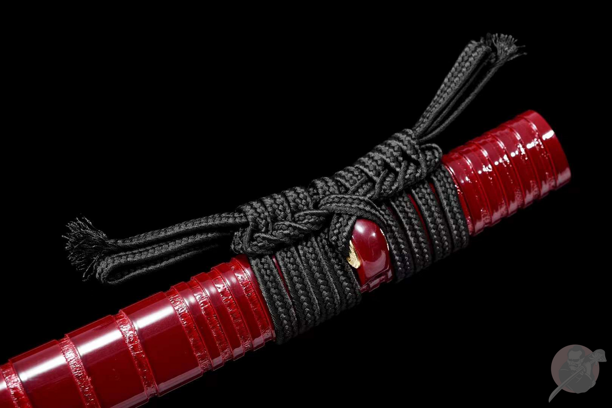 Ikoi 勢い Katana — T10 Steel, Flame Hamon, Ebony Saya – view 10