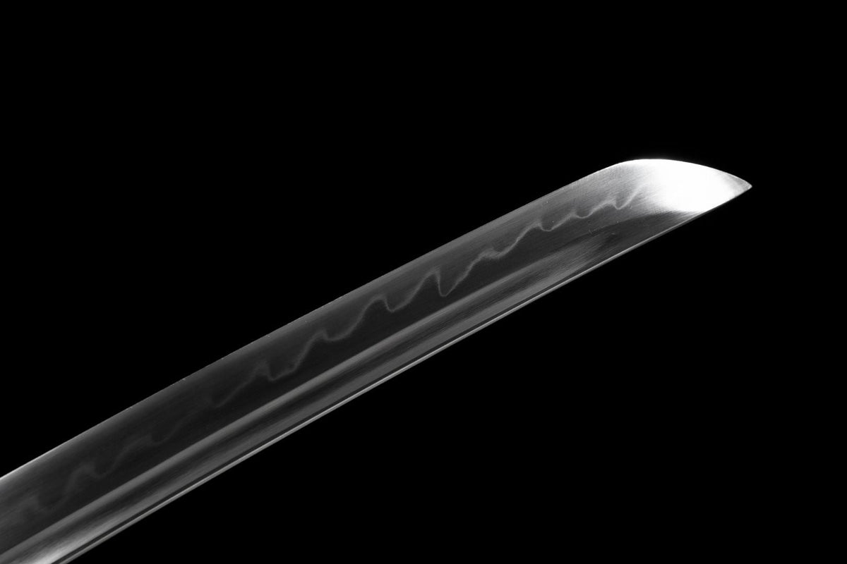 Katana Kurao 淤加 – T10 Steel with Bo-hi, Blue Dragon Saya – view 9
