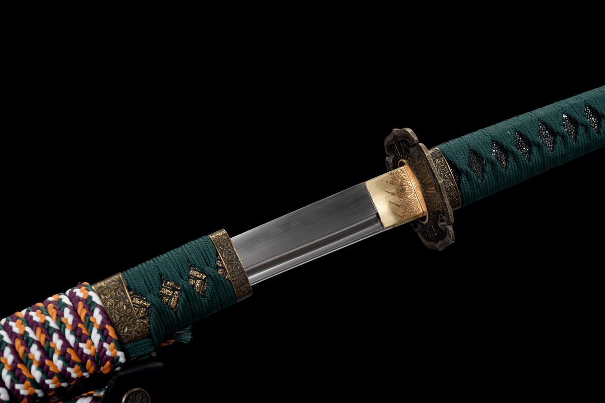 Toyotomi 豊臣氏 Katana – T10 Steel, Hamon & Bo-hi, Clan Motif Saya – view 8