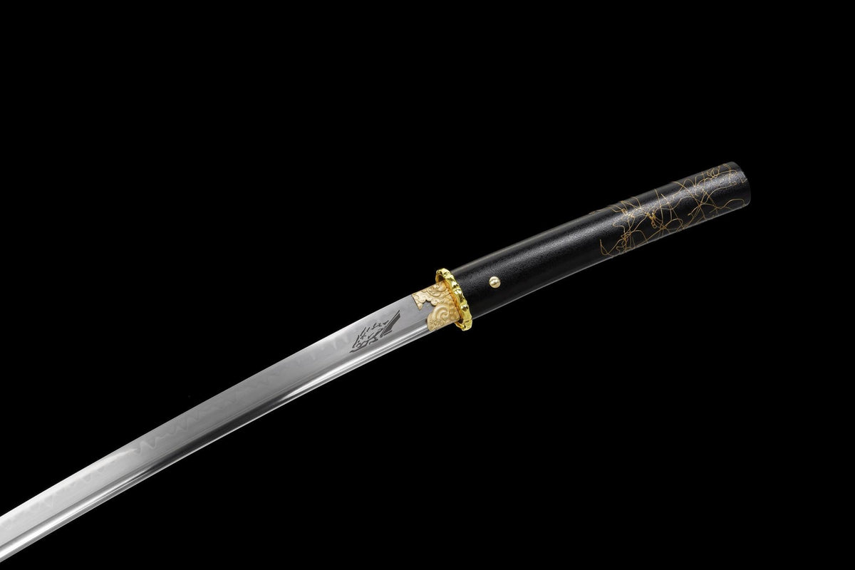 Ghost of Yōtei-Inspired Katana — Golden Night, 1095 Steel – view 14