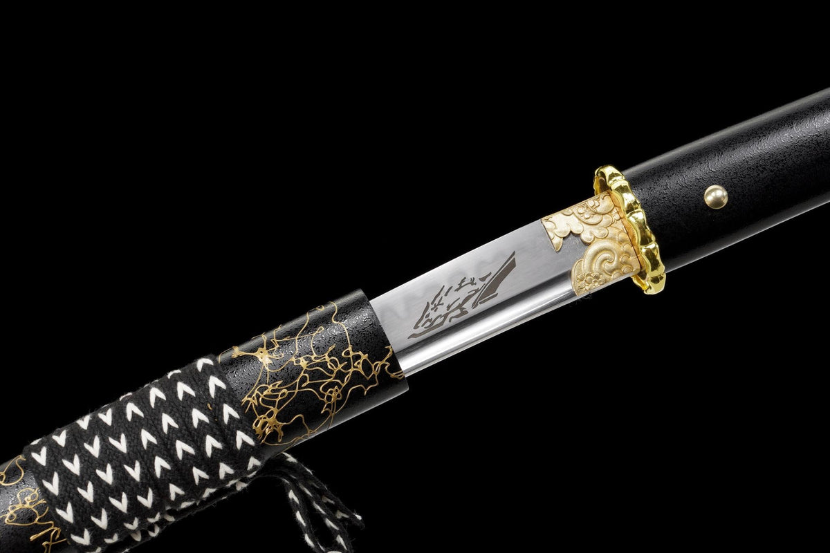Ghost of Yōtei-Inspired Katana — Golden Night, 1095 Steel – view 17