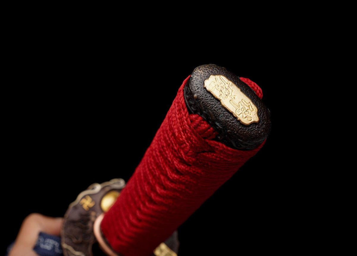 Katana Emaki 絵巻 – T10 Steel, Hand-painted Black Saya – view 17