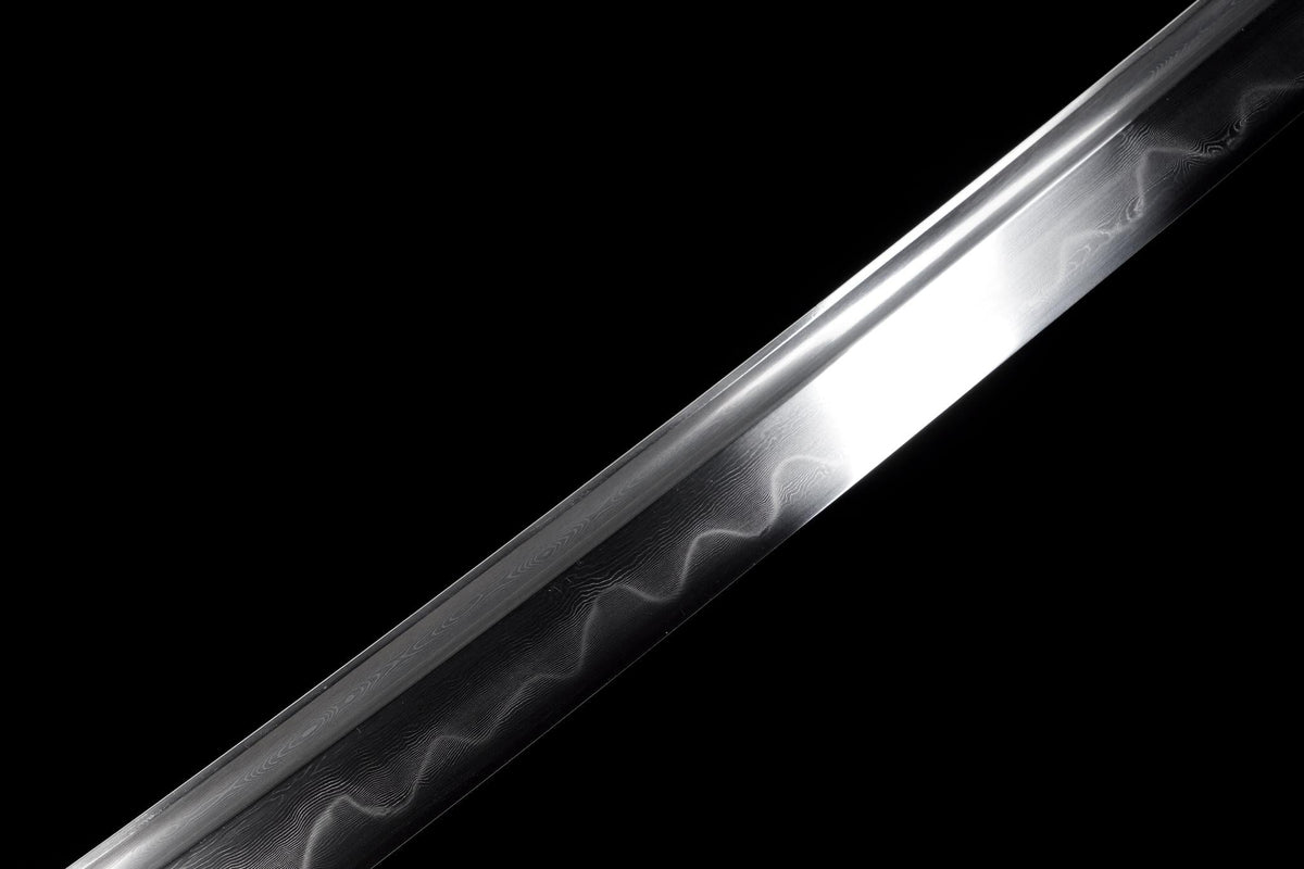 Kurenai no Kaze 紅の風刀 Katana – Crimson Wind, Hand-Forged Damascus – view 11