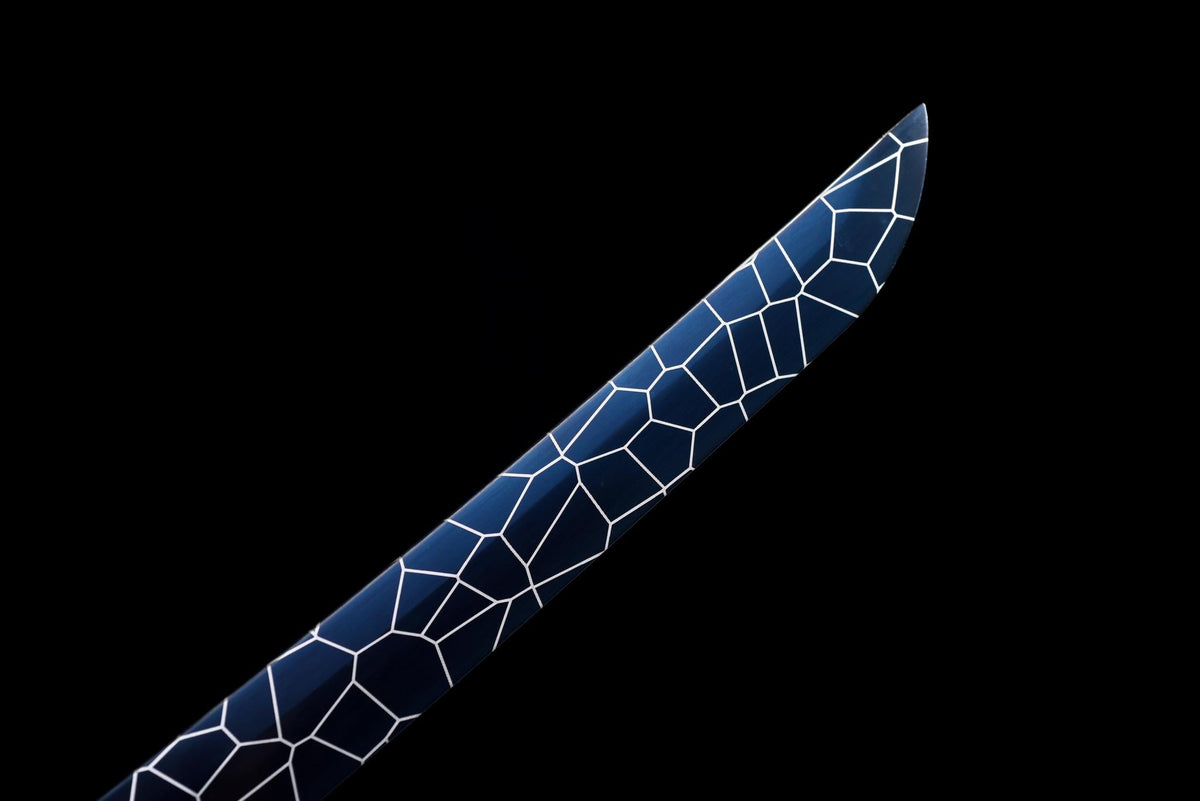 Hyōretsu Sōryū 氷裂蒼竜 Katana – Blue Cracked-Ice Blade, Dragon – view 5
