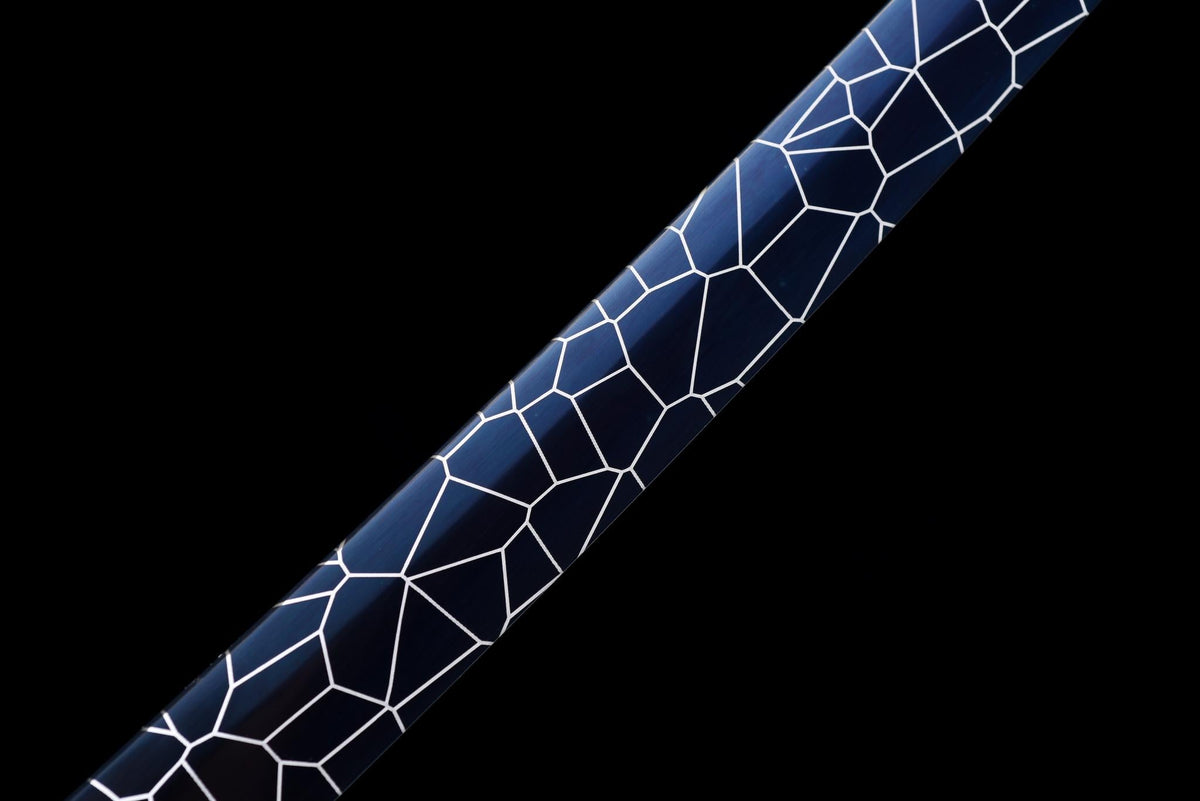 Hyōretsu Sōryū 氷裂蒼竜 Katana – Blue Cracked-Ice Blade, Dragon – view 6
