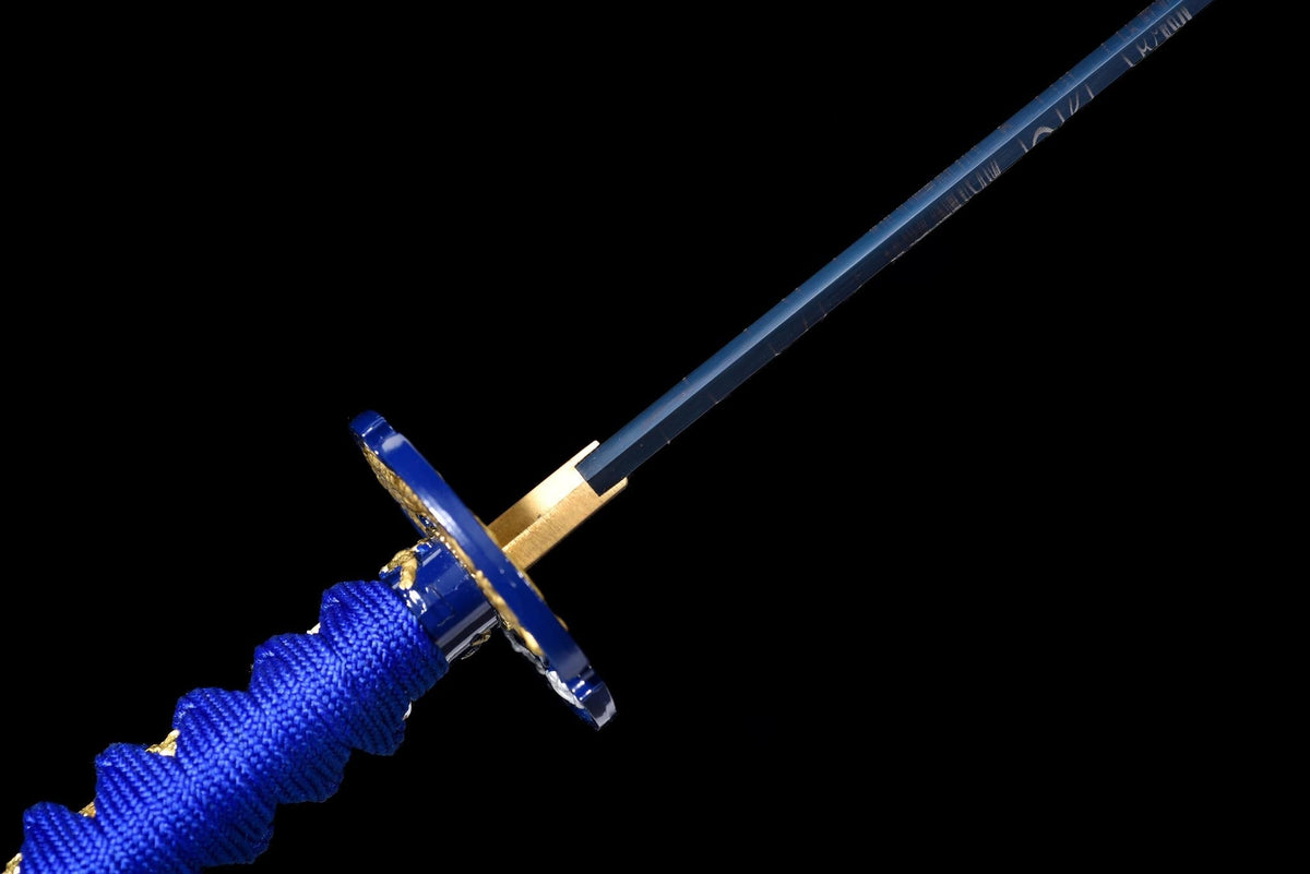 Hyōretsu Sōryū 氷裂蒼竜 Katana – Blue Cracked-Ice Blade, Dragon – view 7