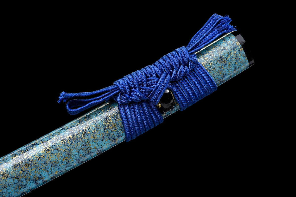 Hyōretsu Sōryū 氷裂蒼竜 Katana – Blue Cracked-Ice Blade, Dragon – view 13