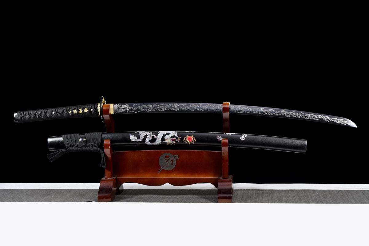 Hakuryū-tō 白龍刀 Katana — 1060 Steel, White Dragon – view 1
