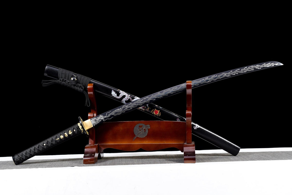 Hakuryū-tō 白龍刀 Katana — 1060 Steel, White Dragon – view 3