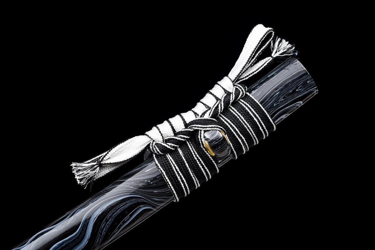 Kurochō 黒蝶 Katana – Black Butterfly, Engraved Black Blade – view 13