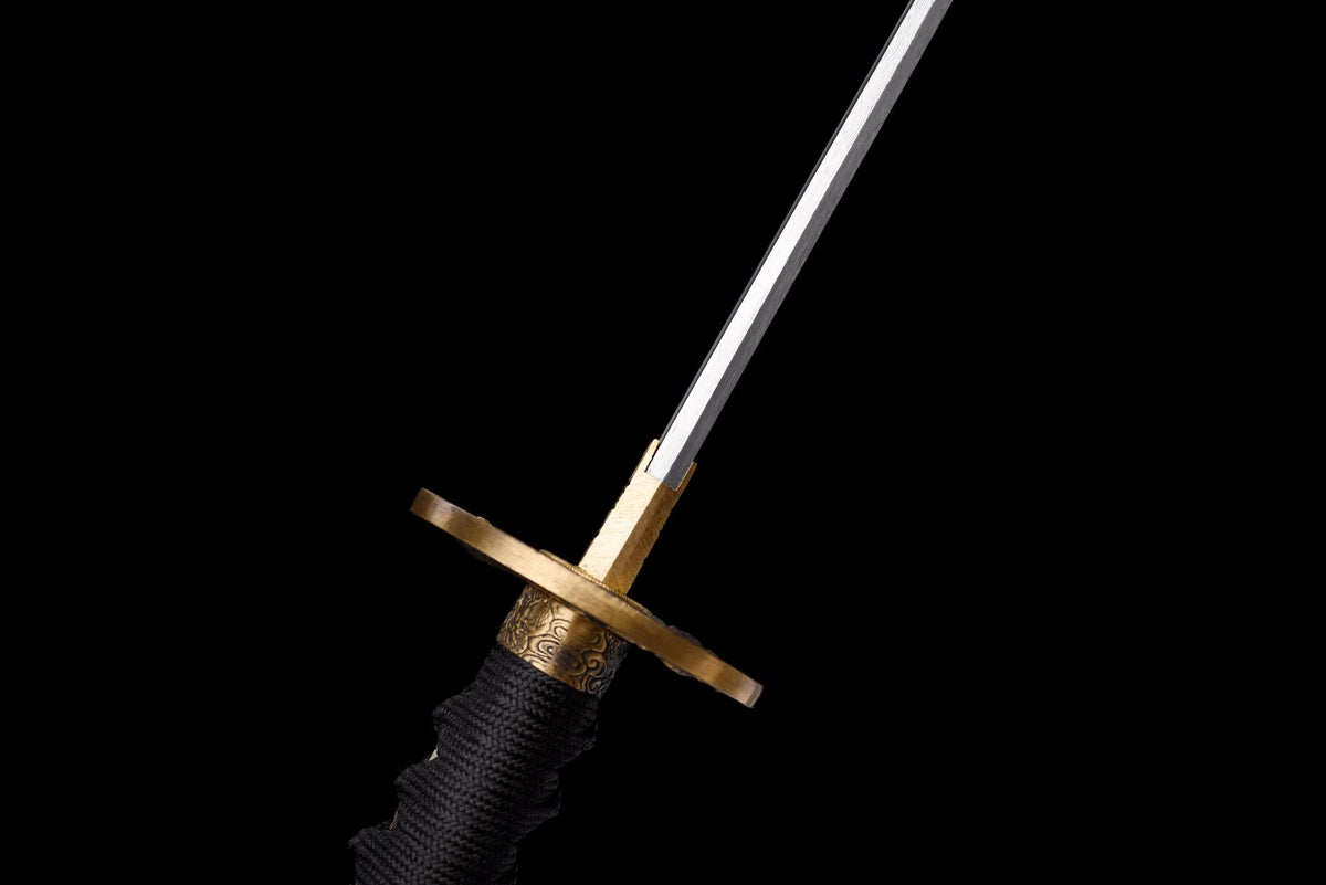 Kurotatsu 黒龍 Katana – Black Dragon, Damascus Steel – view 16