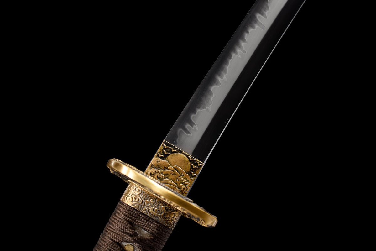 Kokuryū Wakizashi 黒竜 – T10 Steel with Hamon – view 5