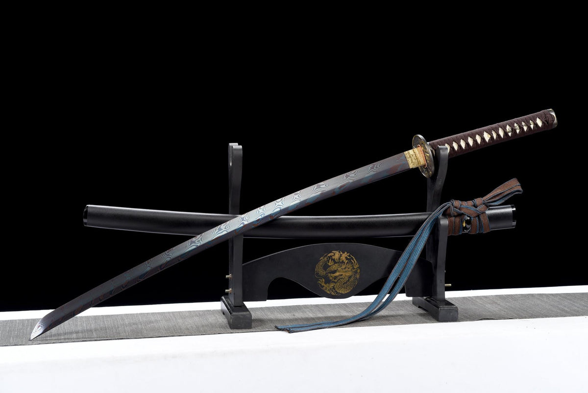 Muromachi 室町 Katana, Damascus Steel – view 4