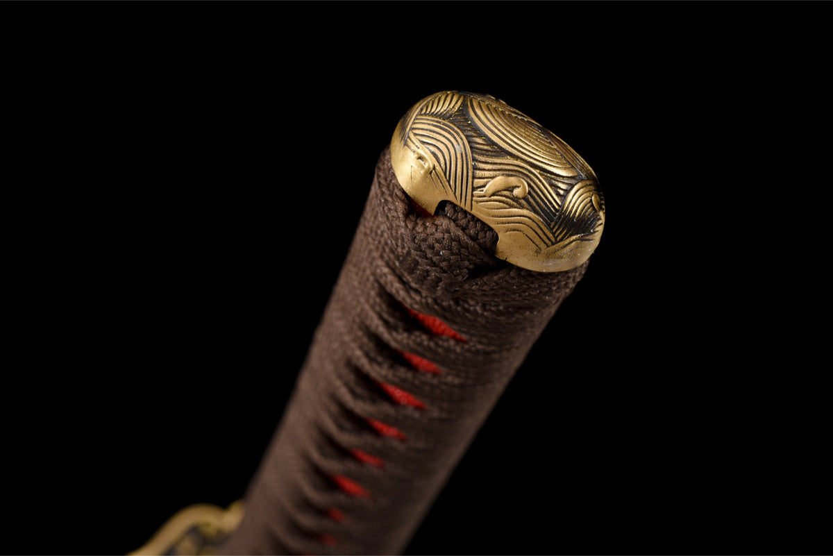 Kurenai Hana 紅花 Katana – Damascus Steel – view 17
