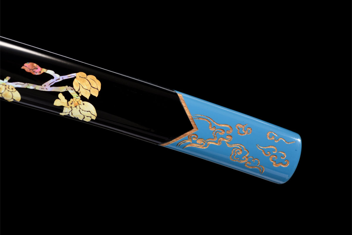Ame Hana 雨花 Katana, Damascus Steel with Hamon – view 10